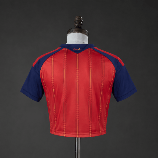 Spain 2026 Home Women's Crop Top Style
