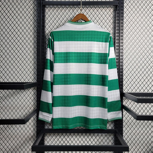 Retro 1987/88 Celtics Home Long Sleeve Jersey